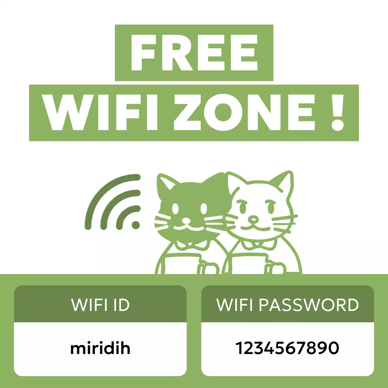 주황 심플 카페 안내