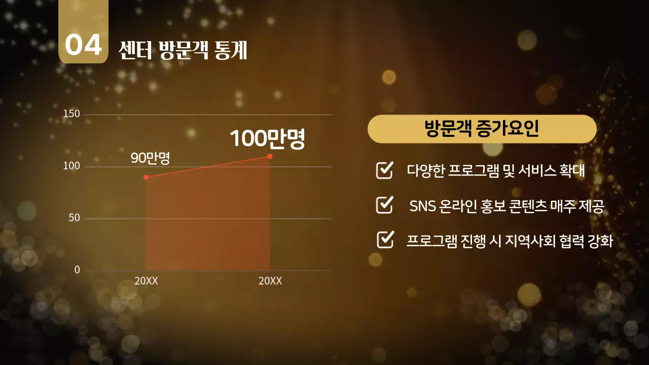 골드 고급 연말 결산 행사