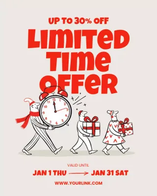 Promosi Penjualan Retro Merah