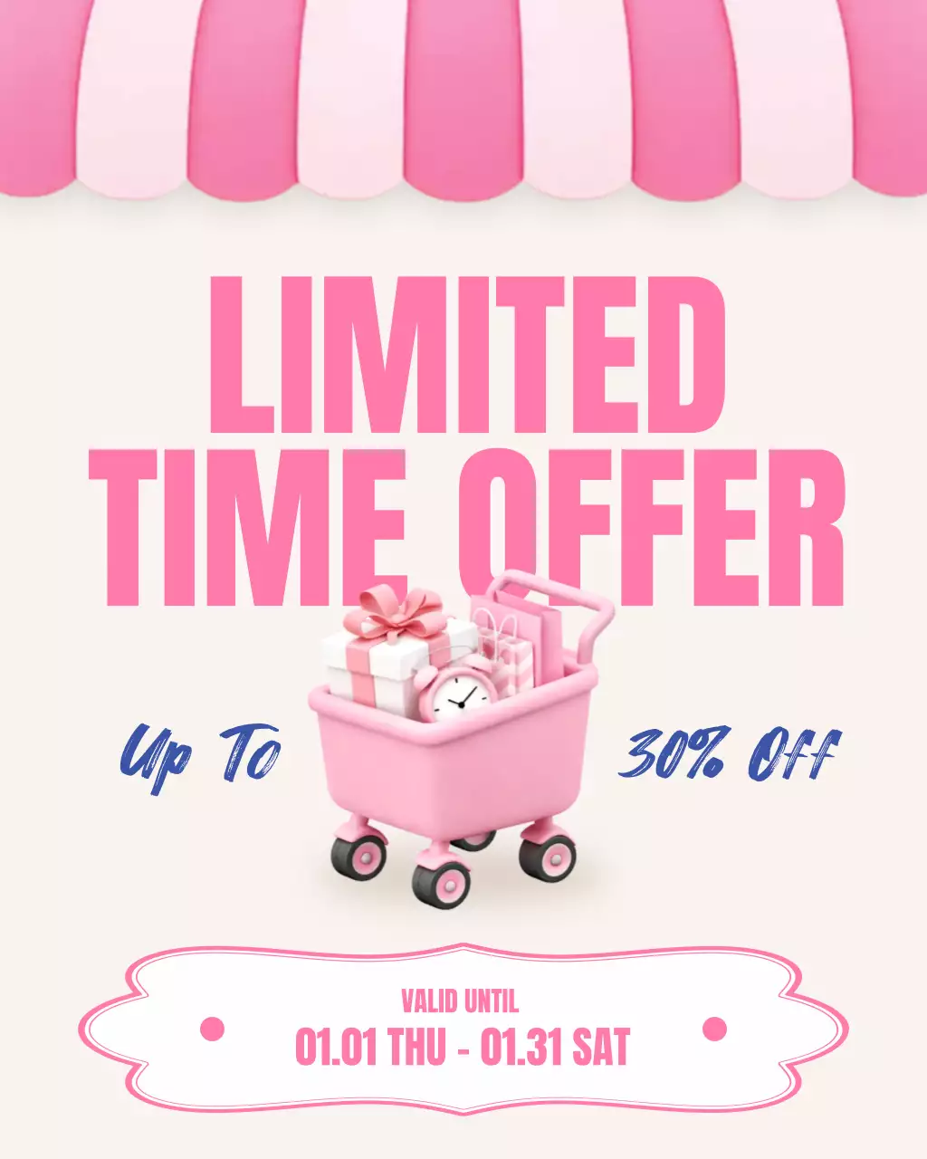 Pink Modern Sale Promotion