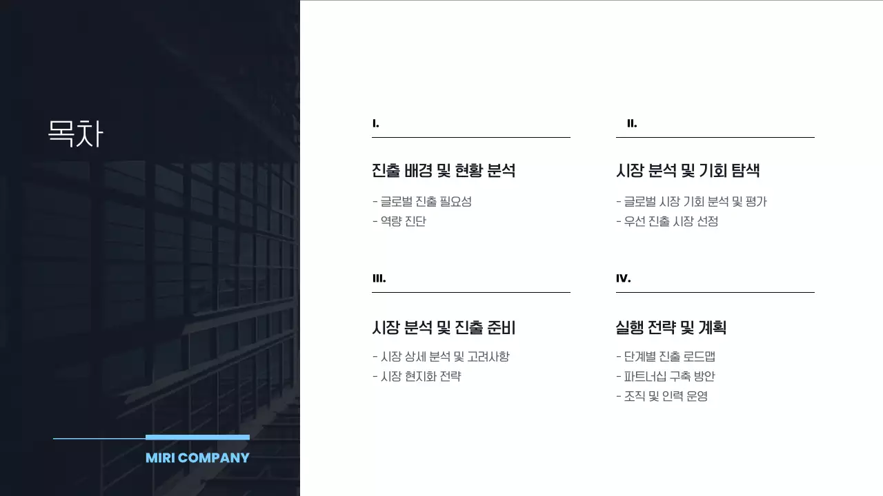 하늘색 모던 비즈니스 기획