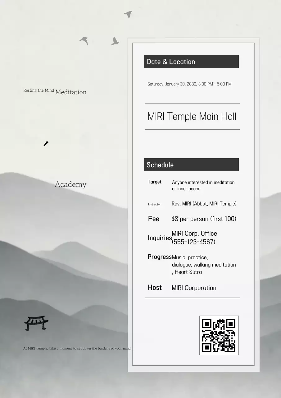 Hướng dẫn về Chương trình Thiền Phật giáo Truyền thống Gray