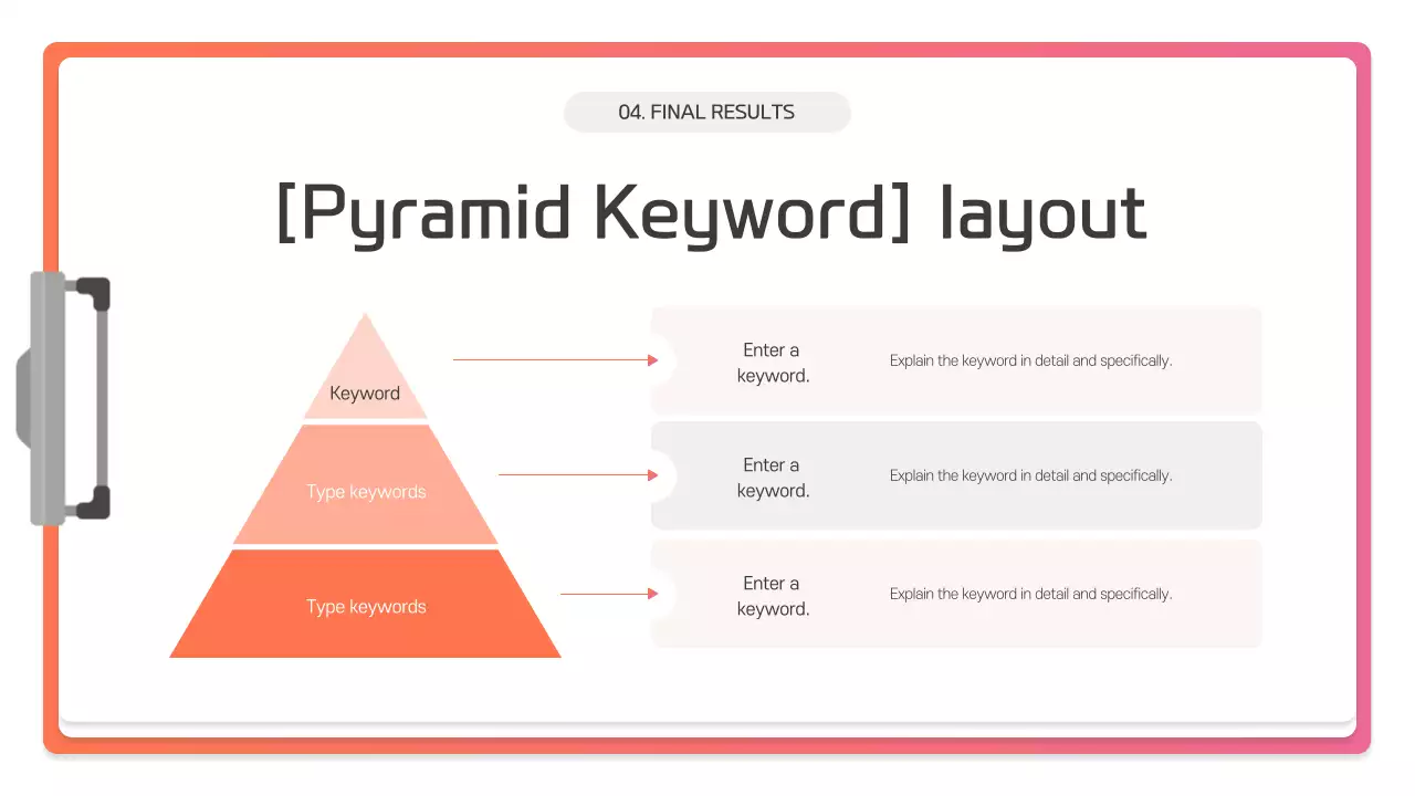 Descrição da Apresentação Moderna em Rosa