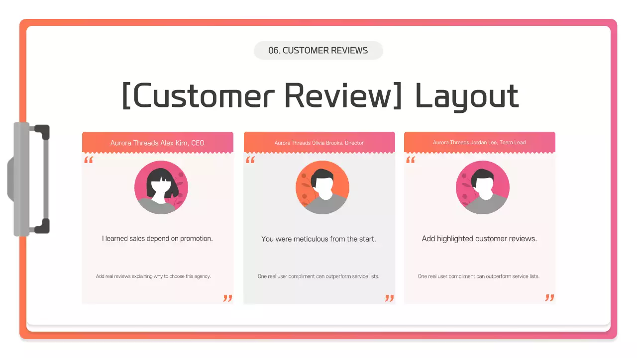 Descrição da Apresentação Moderna em Rosa