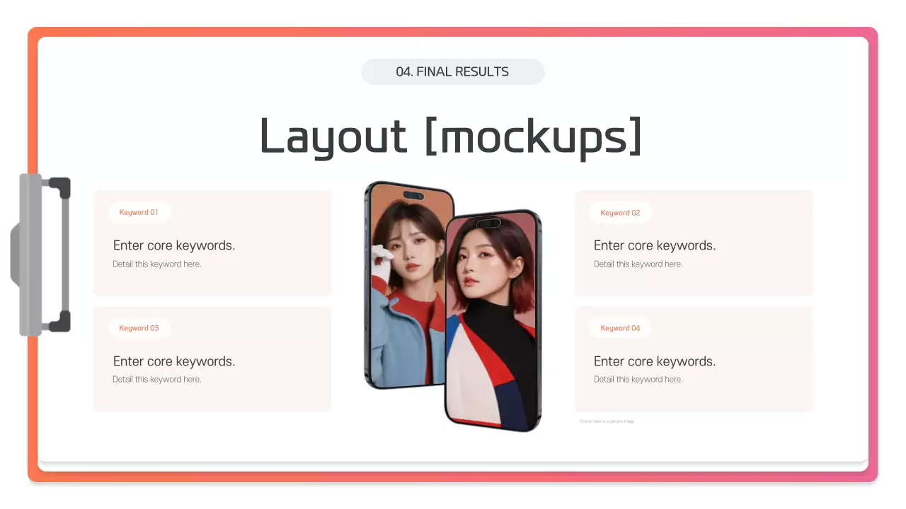 Descrição da Apresentação Moderna em Rosa