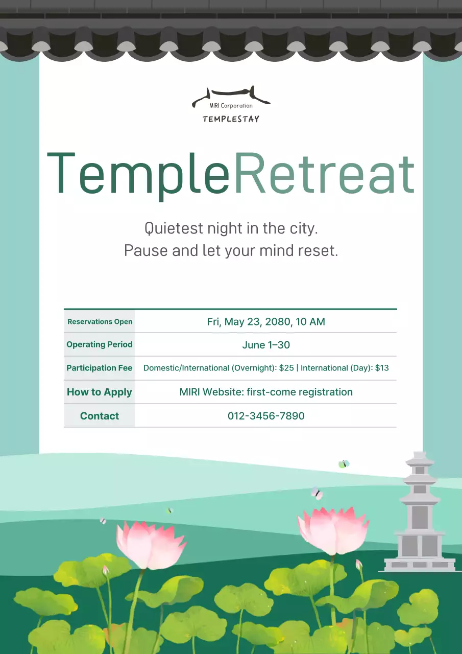 Hướng dẫn lưu trú tại chùa truyền thống Mint