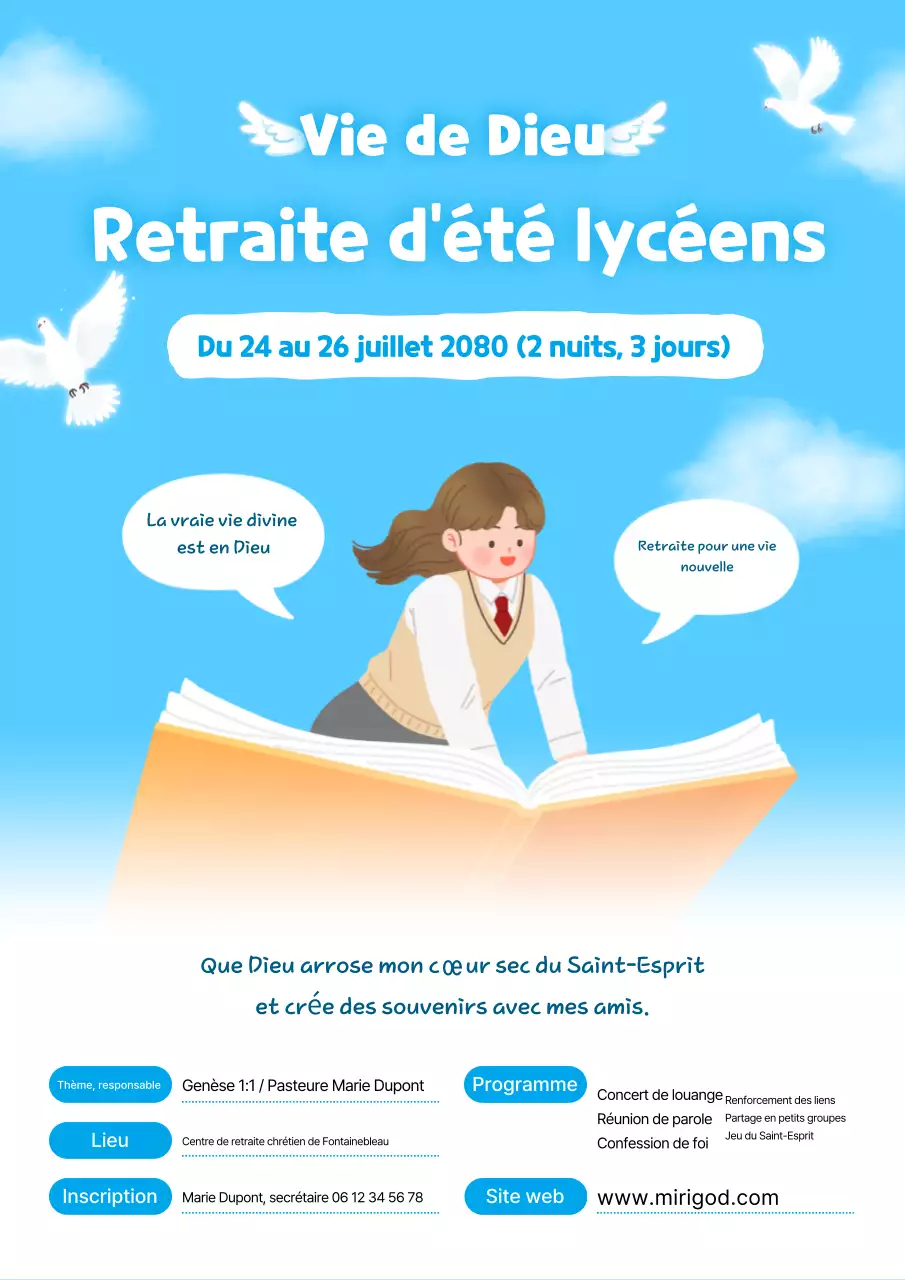 Guide de retraite pour bébés Sky Blue