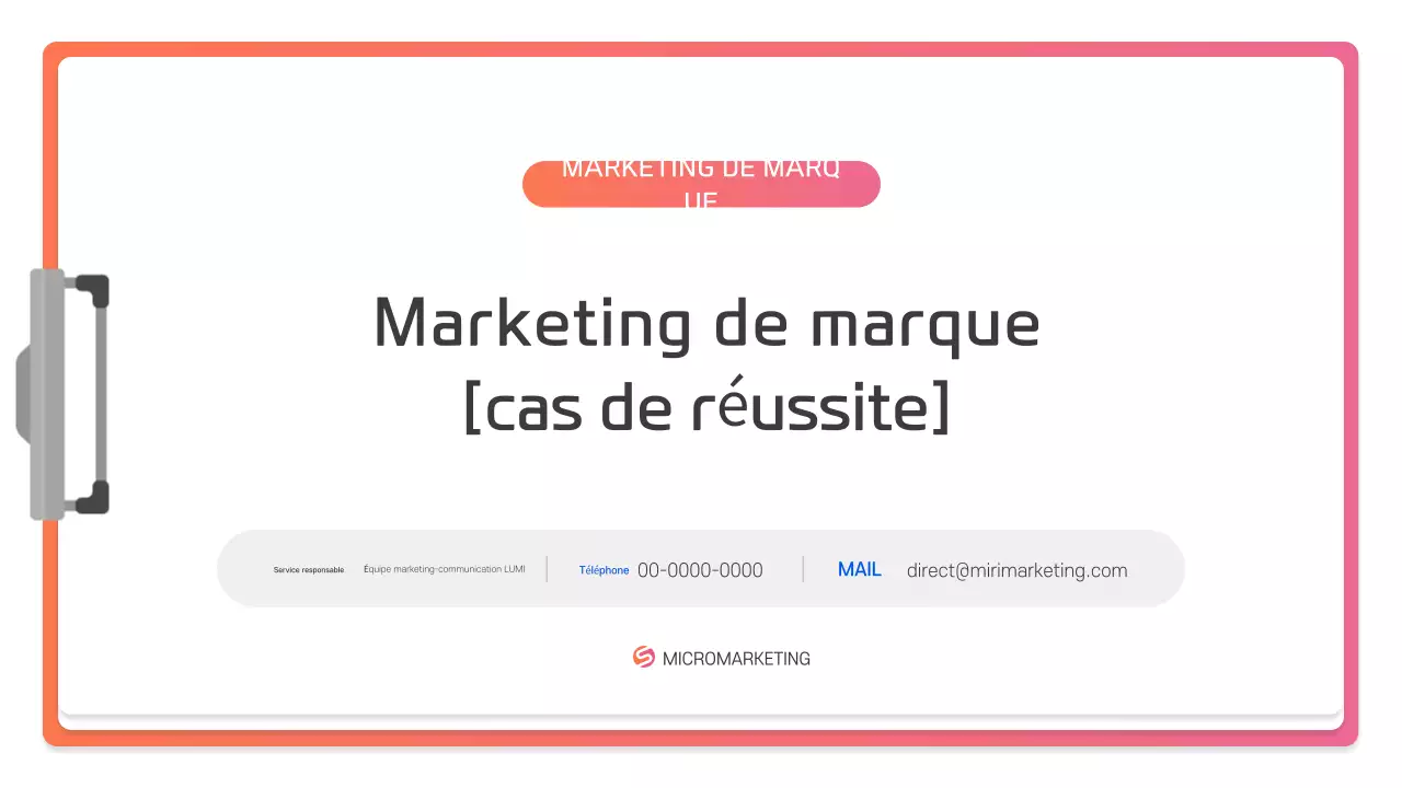 Description de la présentation moderne rose