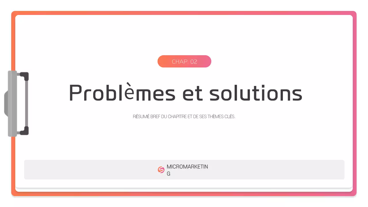 Description de la présentation moderne rose