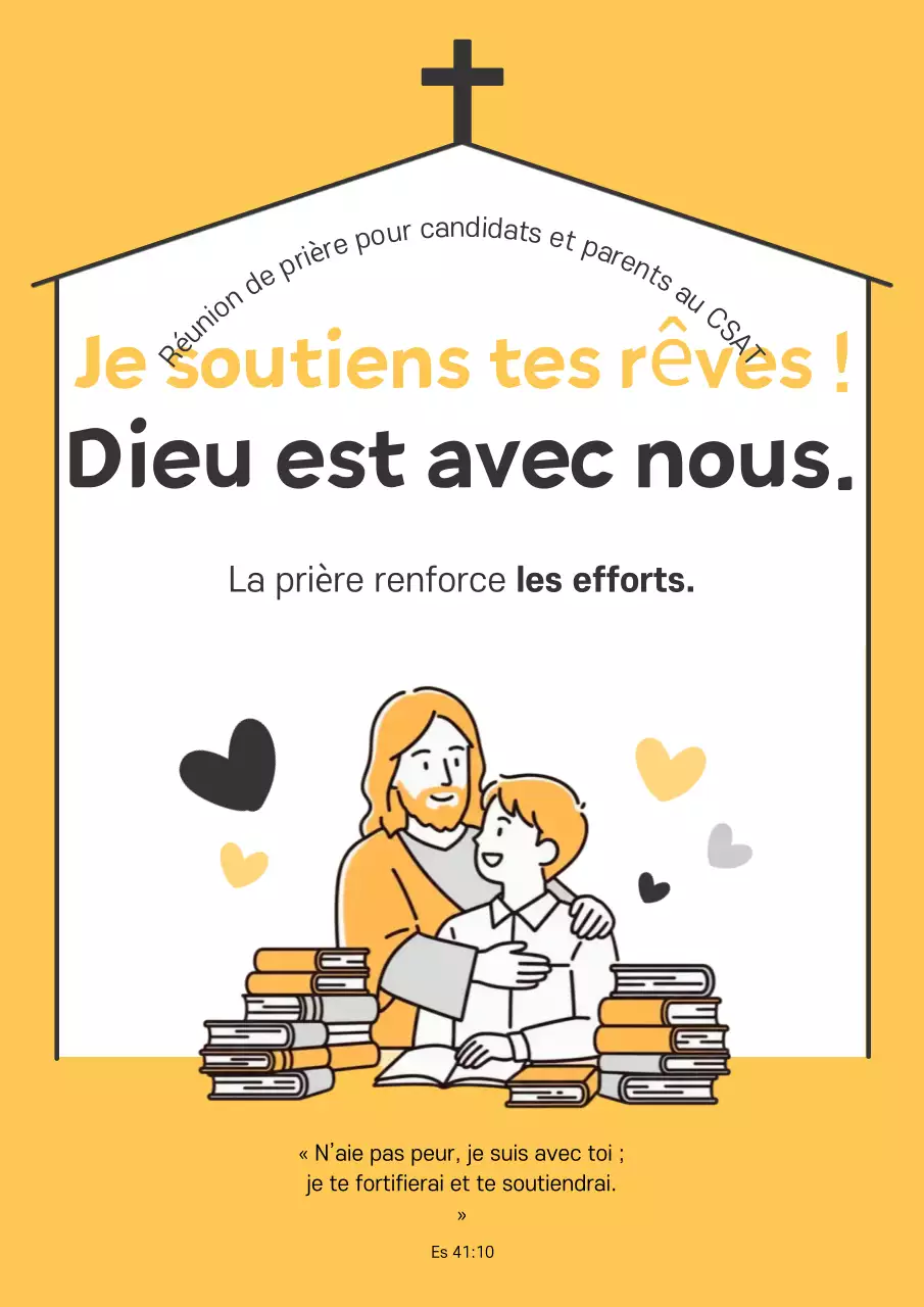 Guide simple jaune pour les réunions de prière