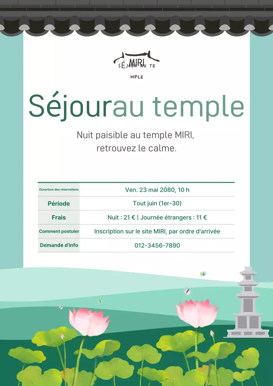 Guide de séjour traditionnel au temple Mint