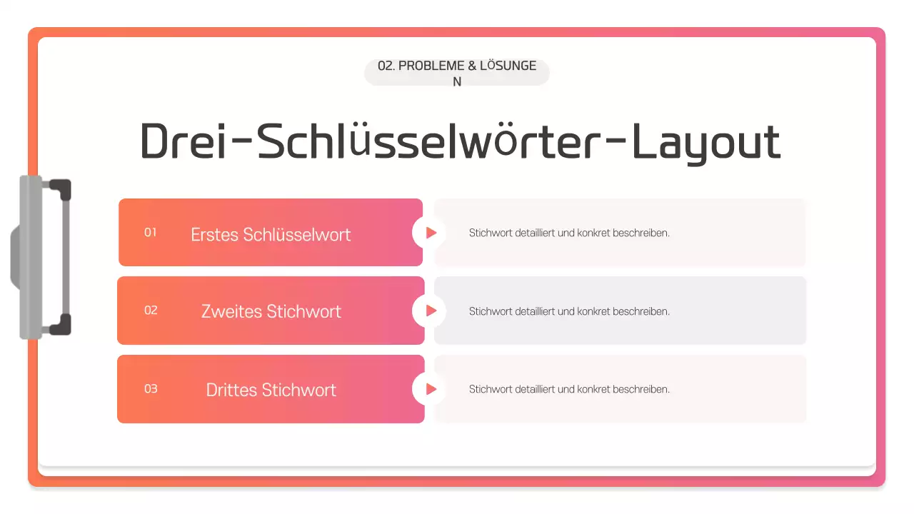 Pink Modern Präsentationsbeschreibung