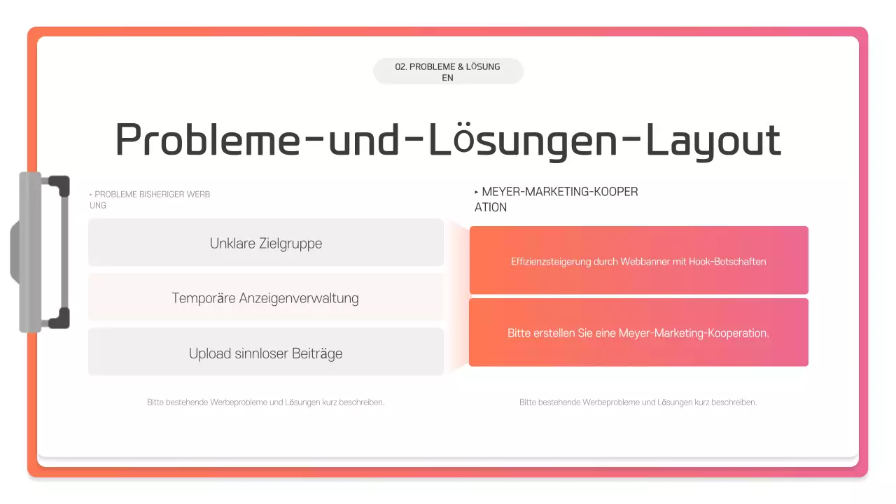 Pink Modern Präsentationsbeschreibung