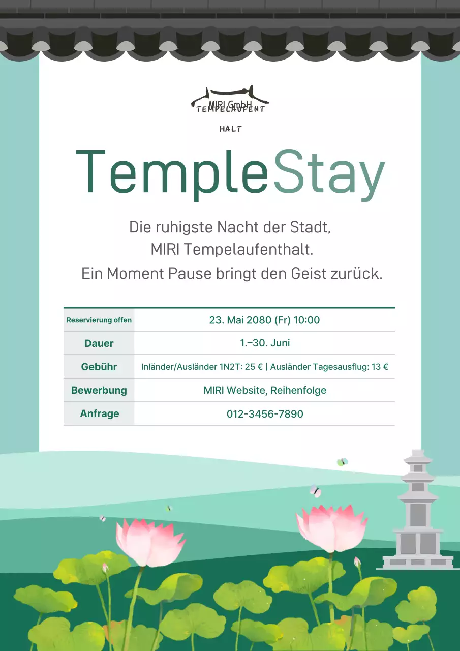 Reiseführer für den Aufenthalt im traditionellen Mint-Tempel