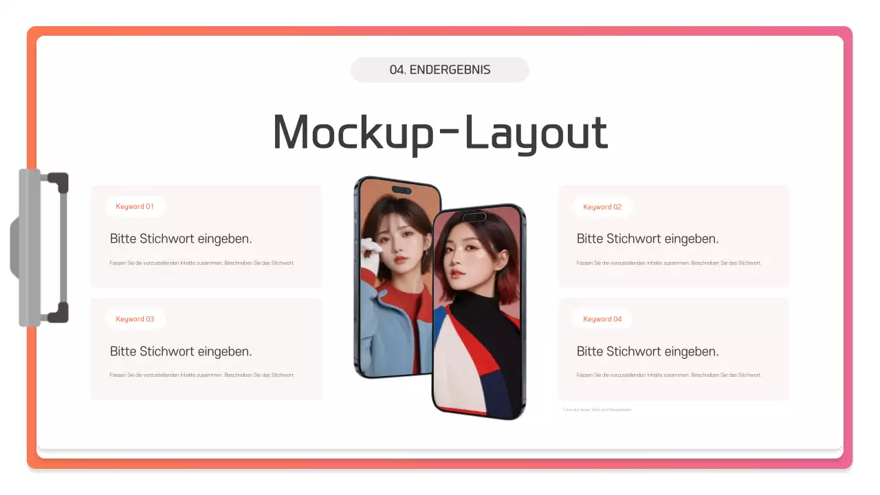 Pink Modern Präsentationsbeschreibung