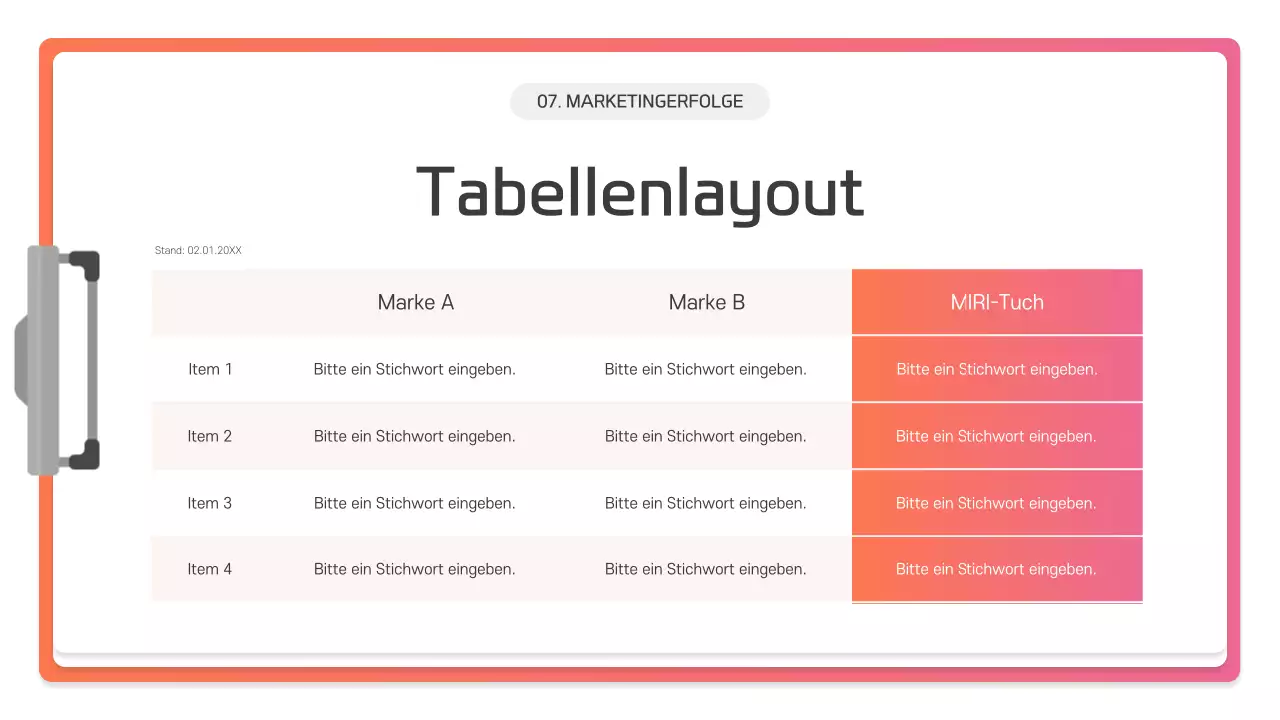 Pink Modern Präsentationsbeschreibung