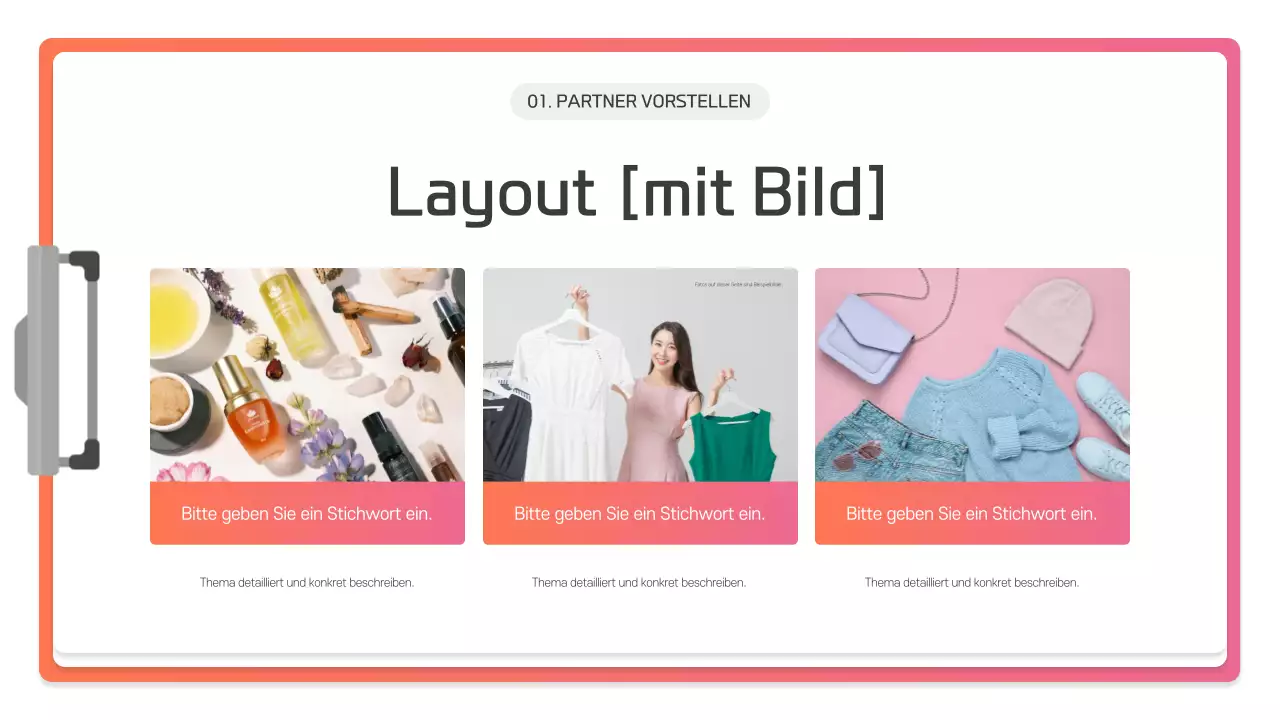 Pink Modern Präsentationsbeschreibung