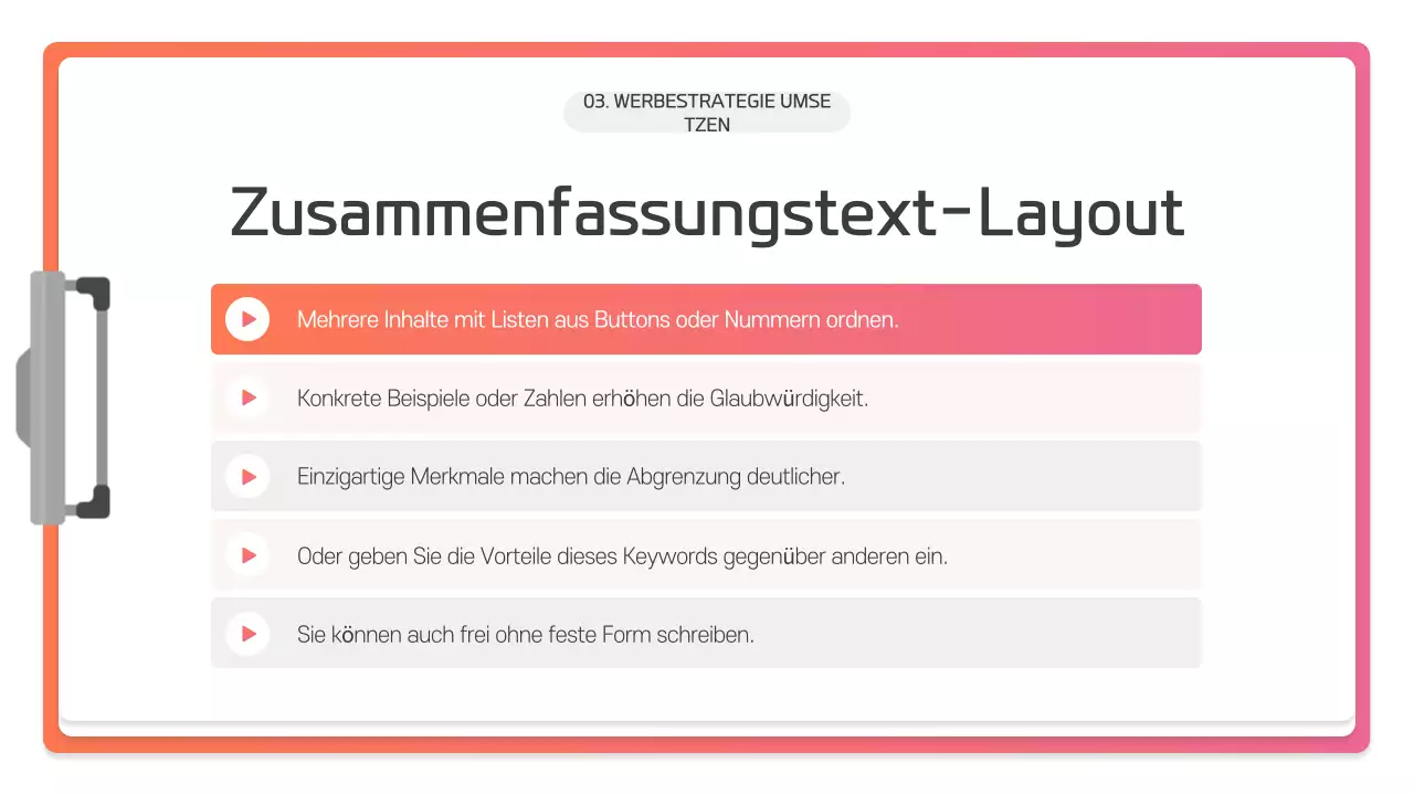 Pink Modern Präsentationsbeschreibung