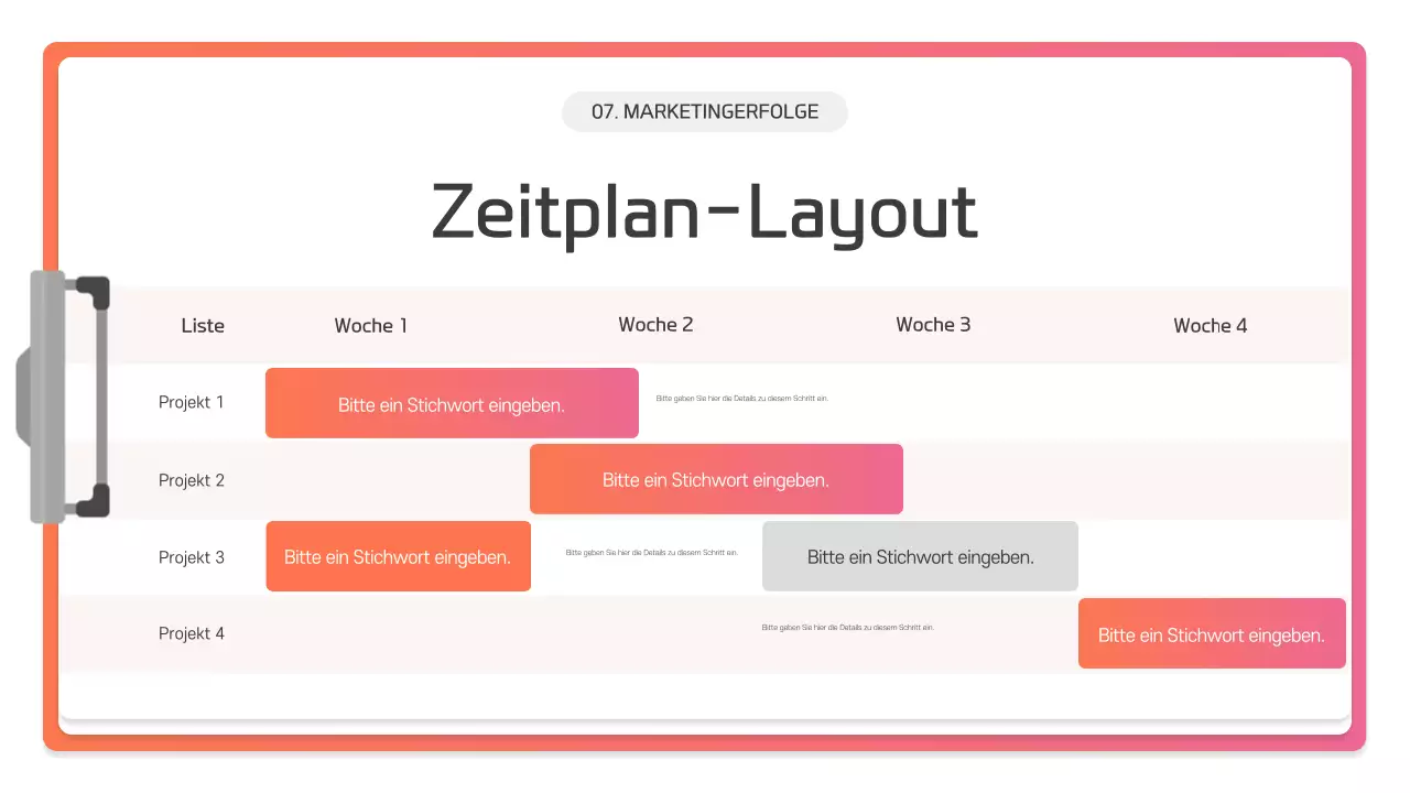 Pink Modern Präsentationsbeschreibung