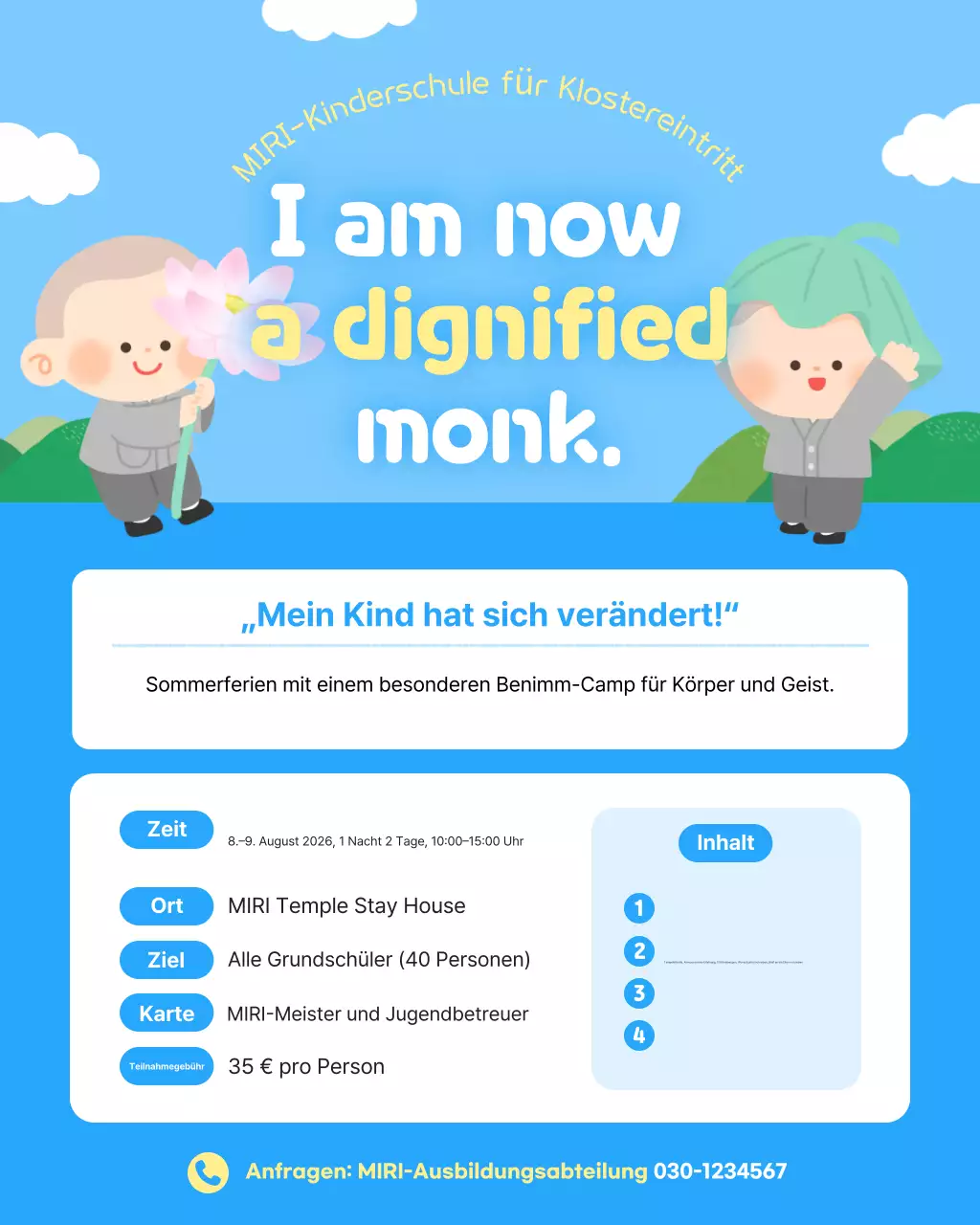 Leitfaden zum Sky Blue Baby Education Camp