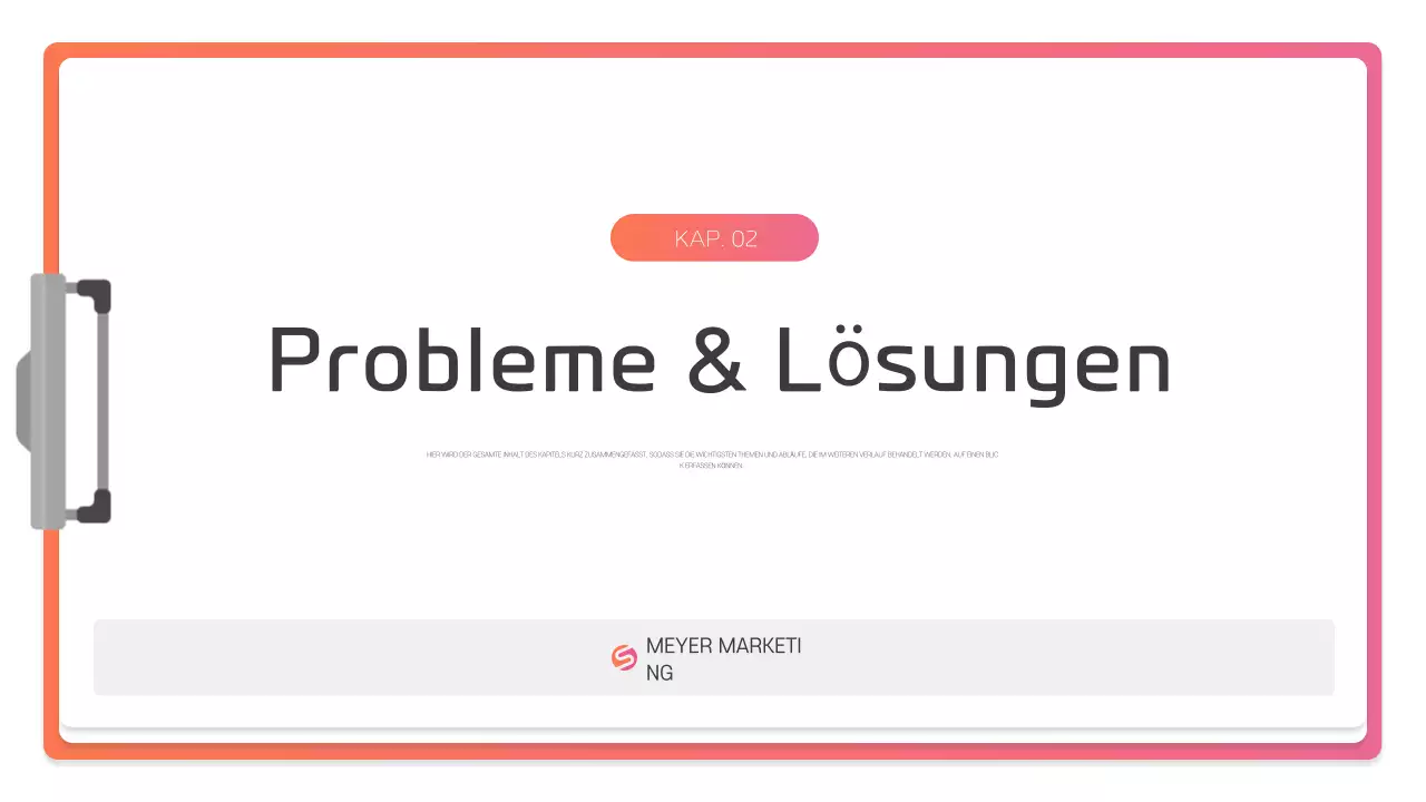 Pink Modern Präsentationsbeschreibung