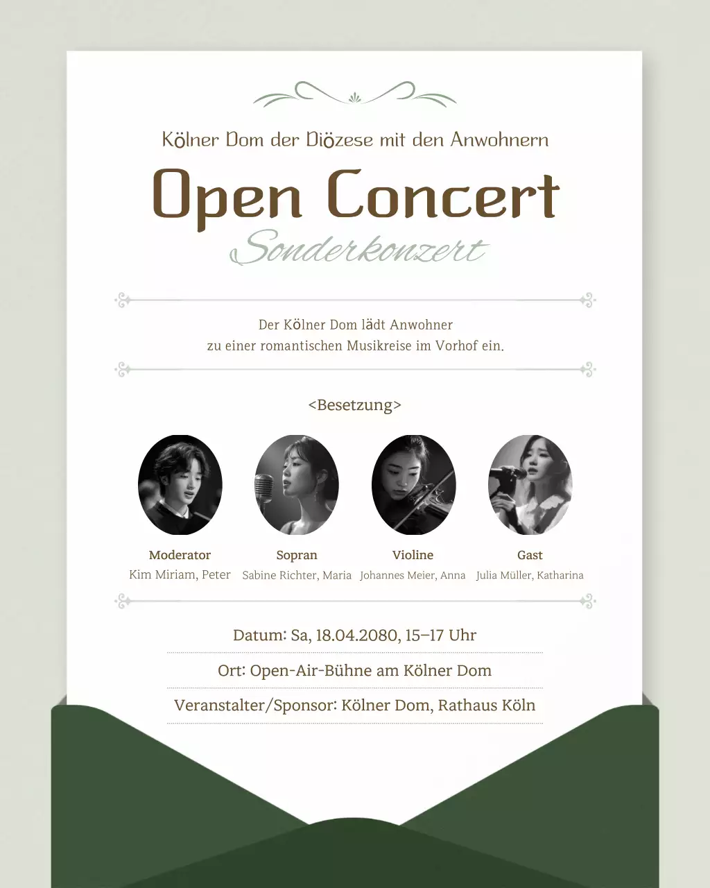 Beige Classical Music Concert Guide