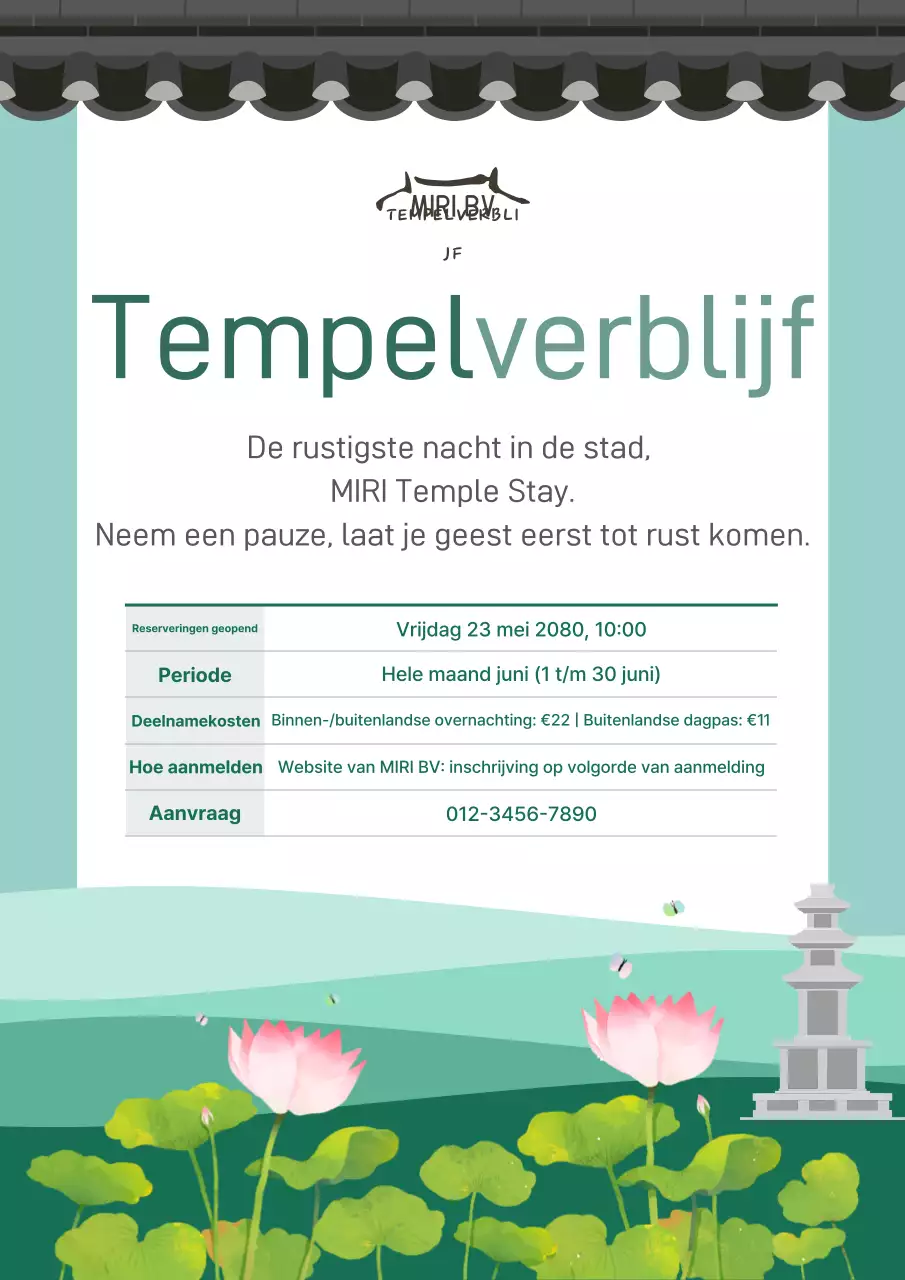 Gids voor een verblijf in een traditionele Mint-tempel