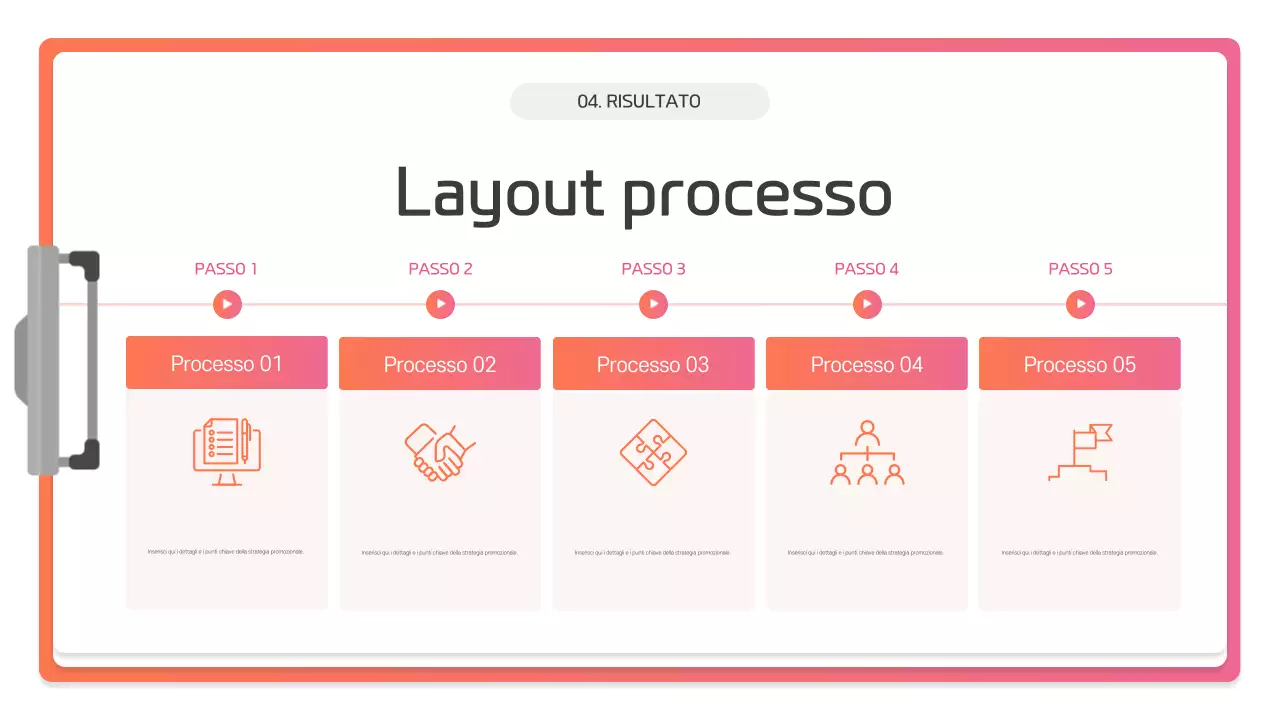 Descrizione della presentazione moderna rosa