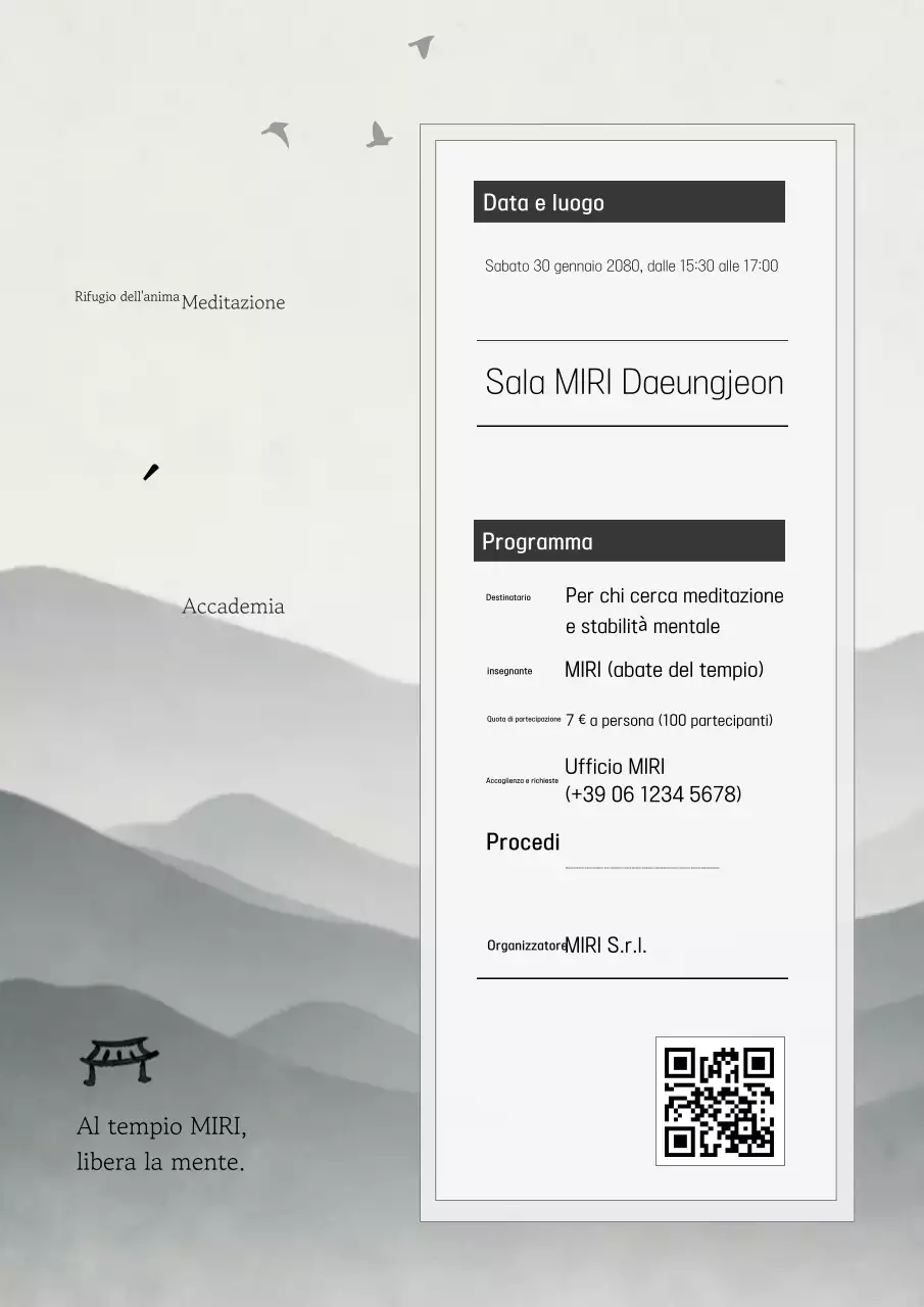 Guida al programma di meditazione buddista tradizionale Gray