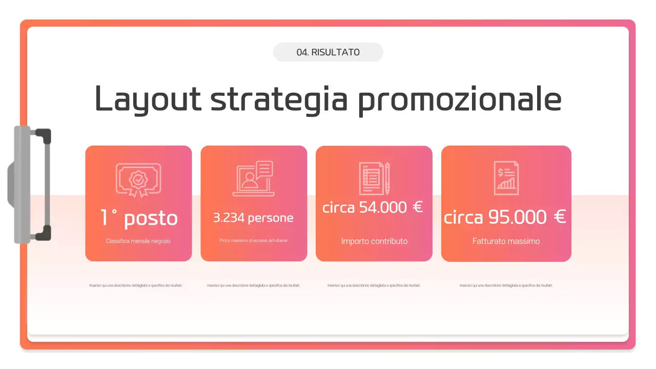 Descrizione della presentazione moderna rosa