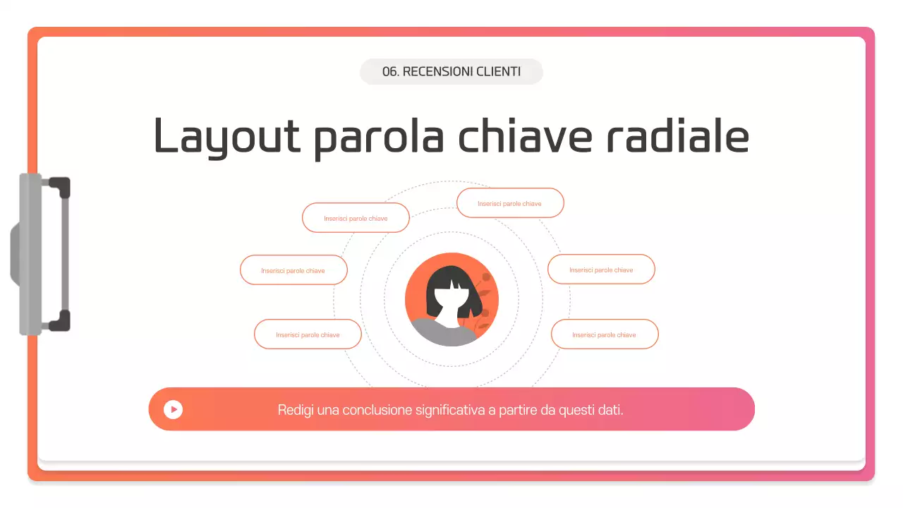 Descrizione della presentazione moderna rosa