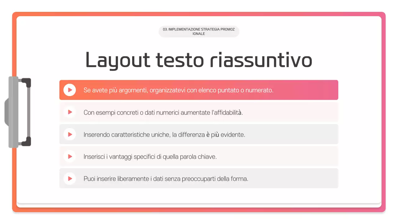 Descrizione della presentazione moderna rosa