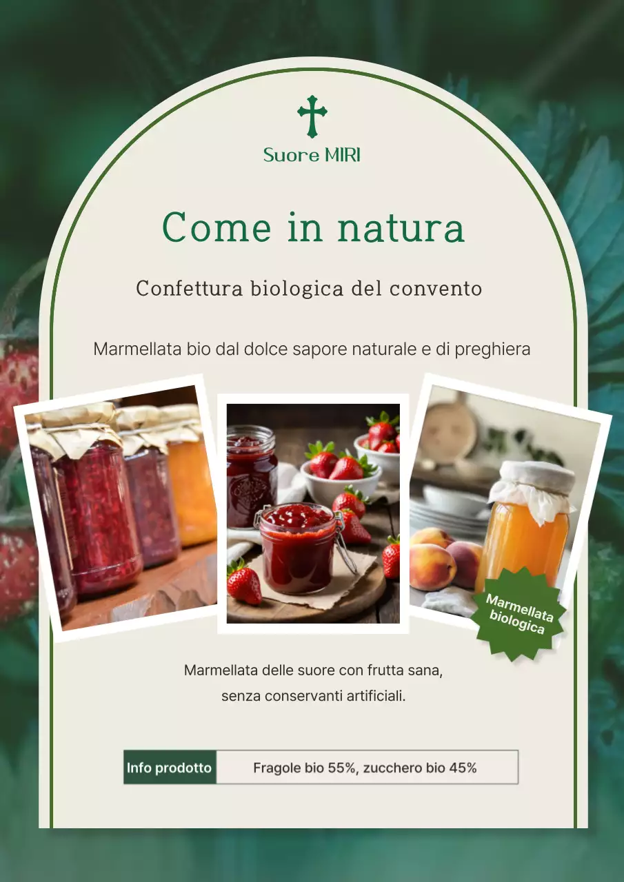 Promozione di prodotti biologici naturali verdi