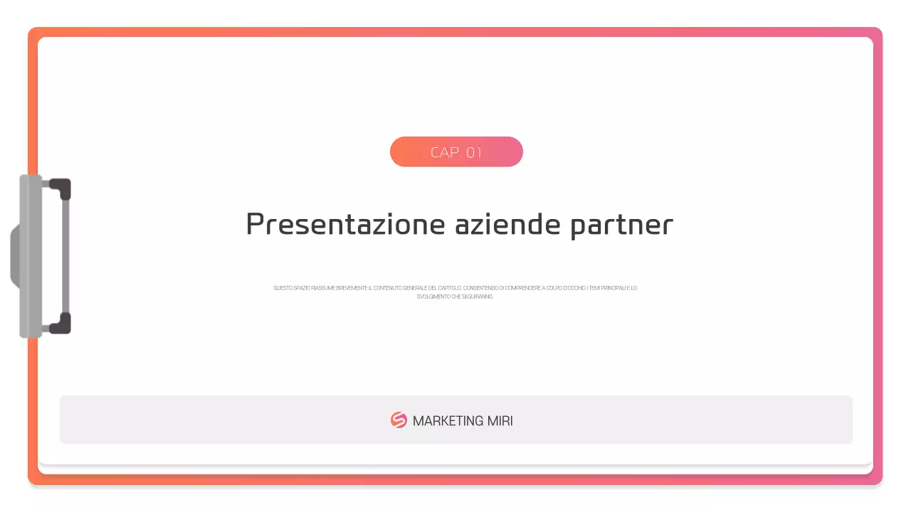 Descrizione della presentazione moderna rosa