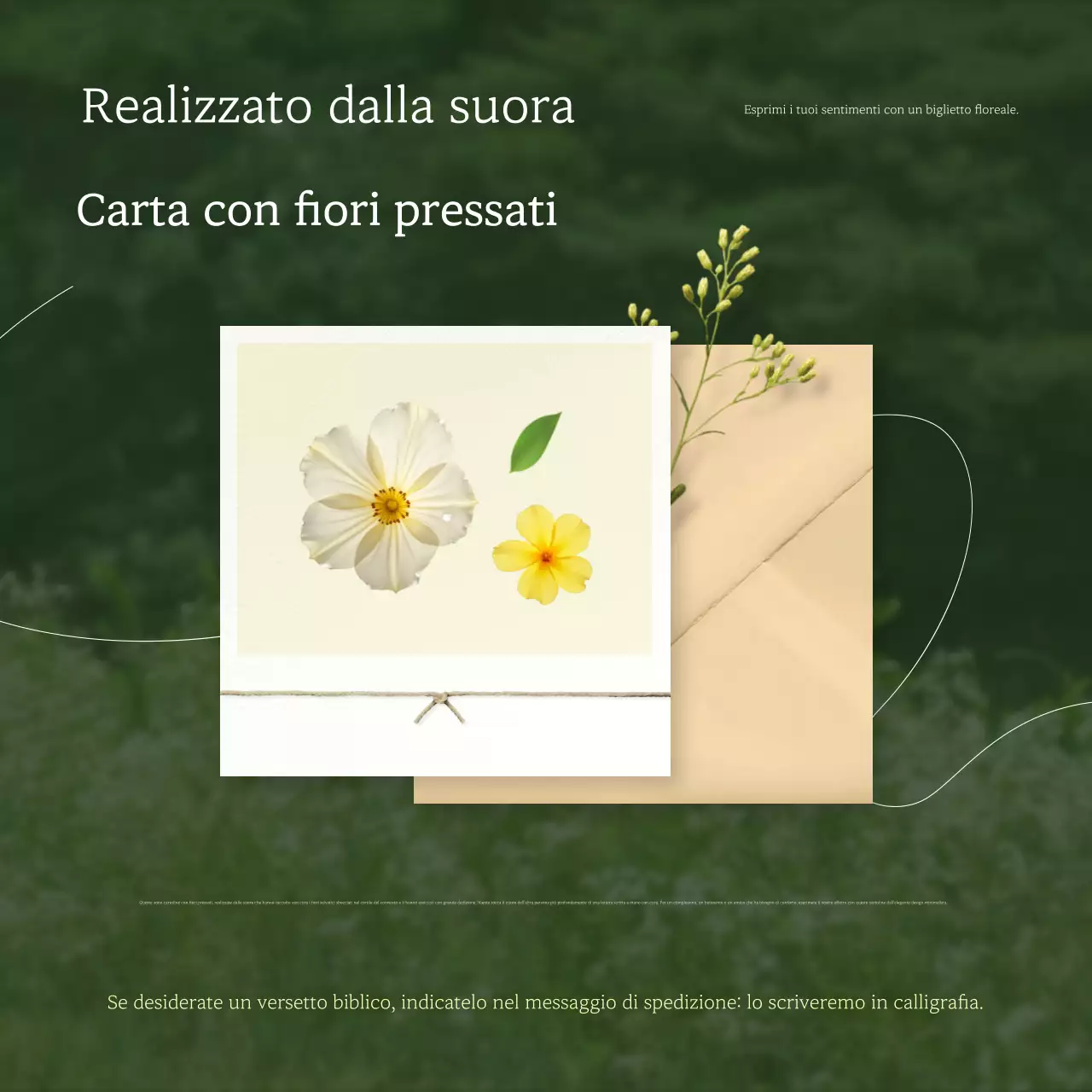 Cartolina semplice verde