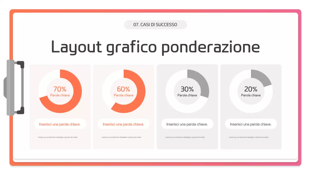 Descrizione della presentazione moderna rosa