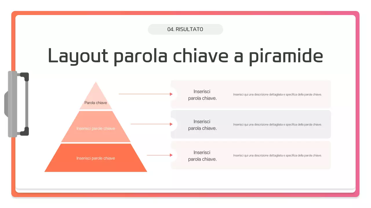 Descrizione della presentazione moderna rosa