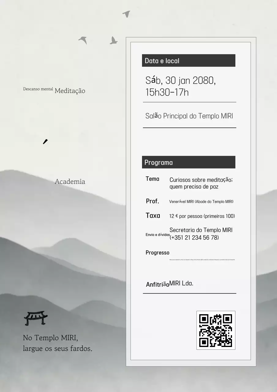 Guia para o Programa de Meditação Budista Tradicional Cinza