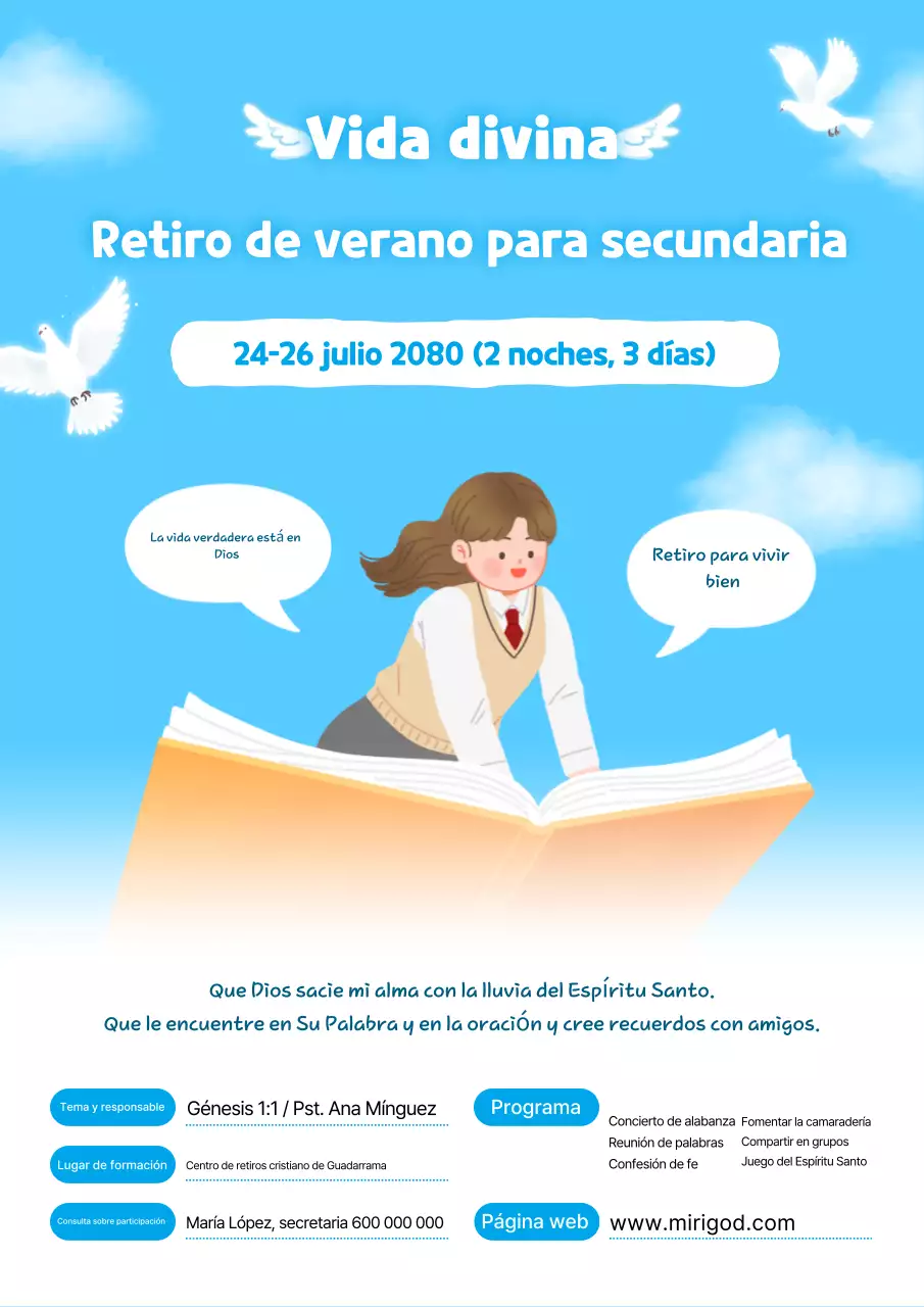 Guía del retiro para bebés Sky Blue