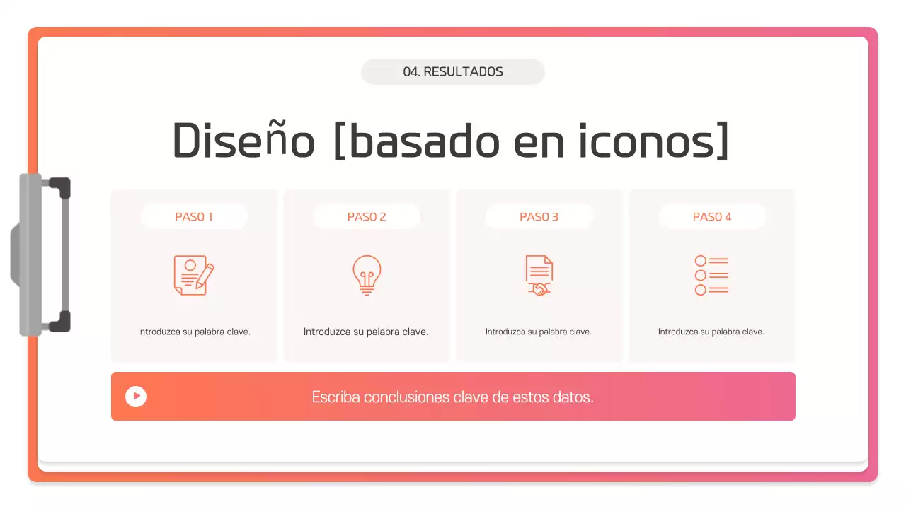 Descripción de la presentación moderna rosa