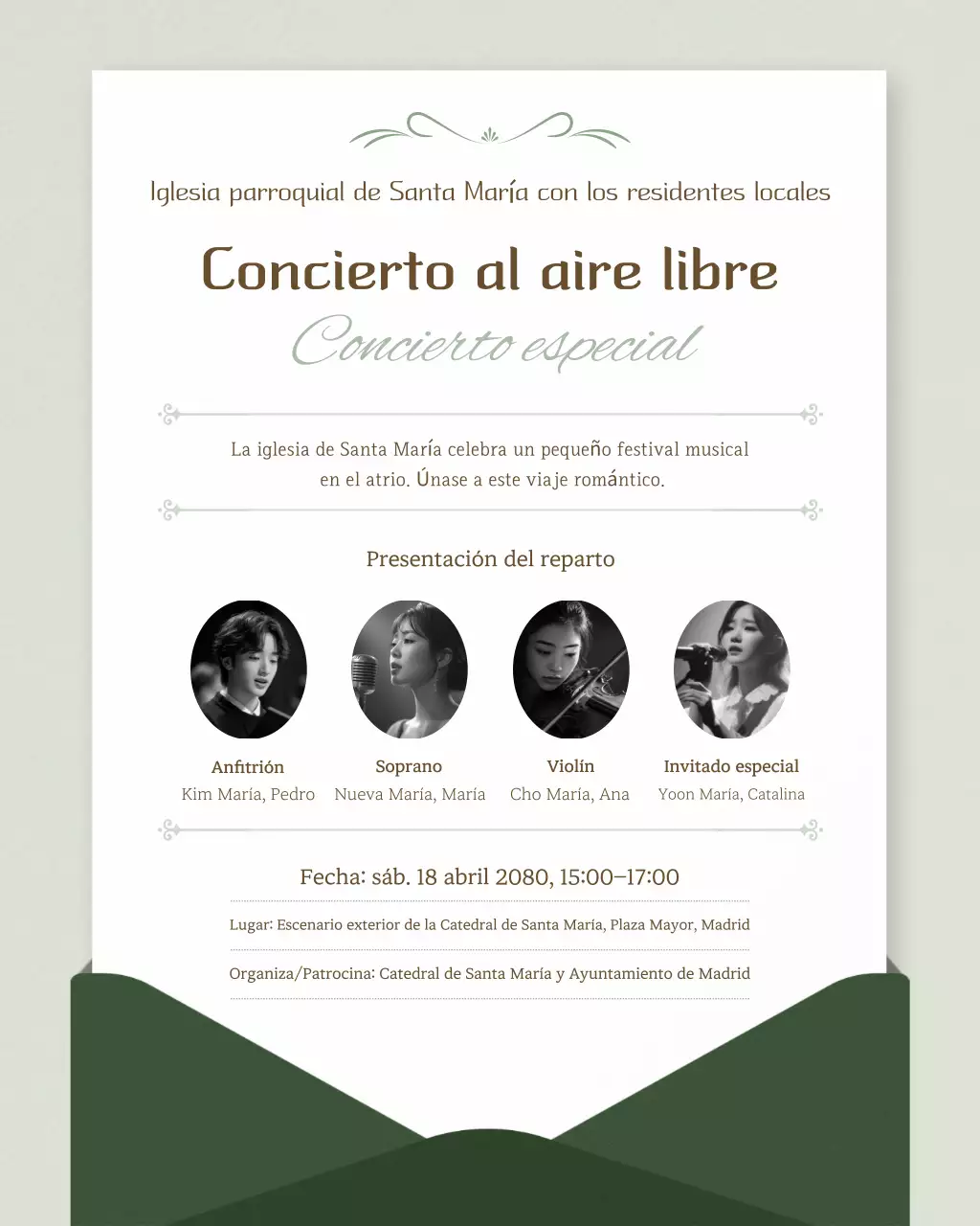 Guía de conciertos de música clásica de Beige