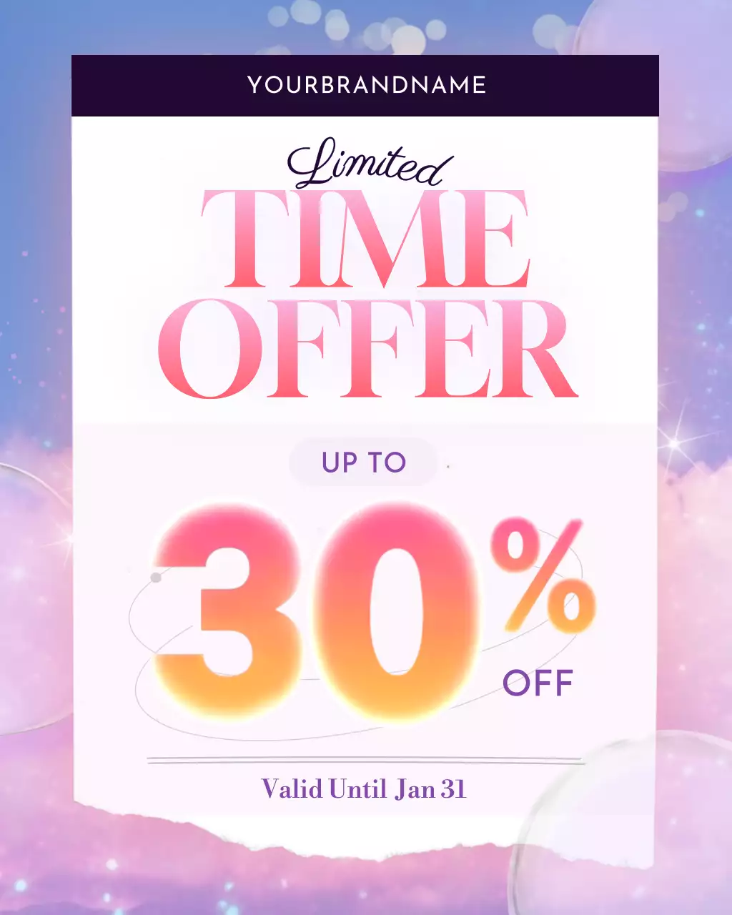 rainbow modern sale promotion