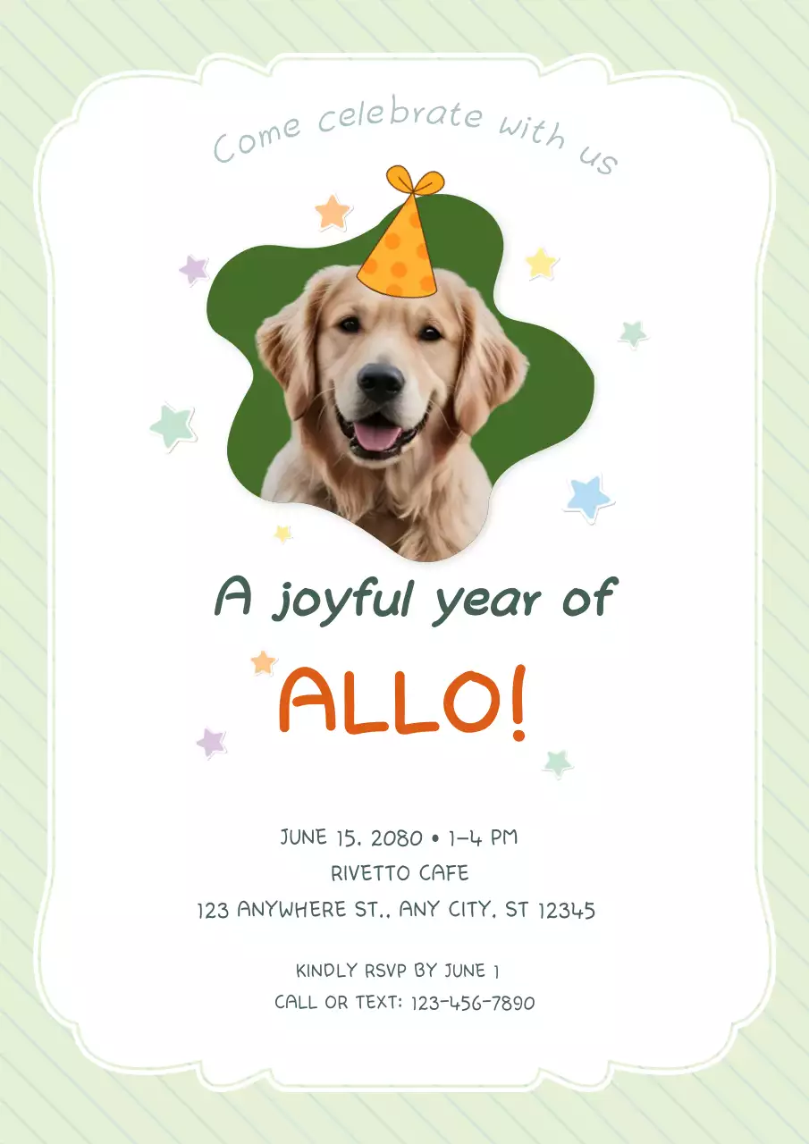 Beige Playful Pet Invitation Instagram Post