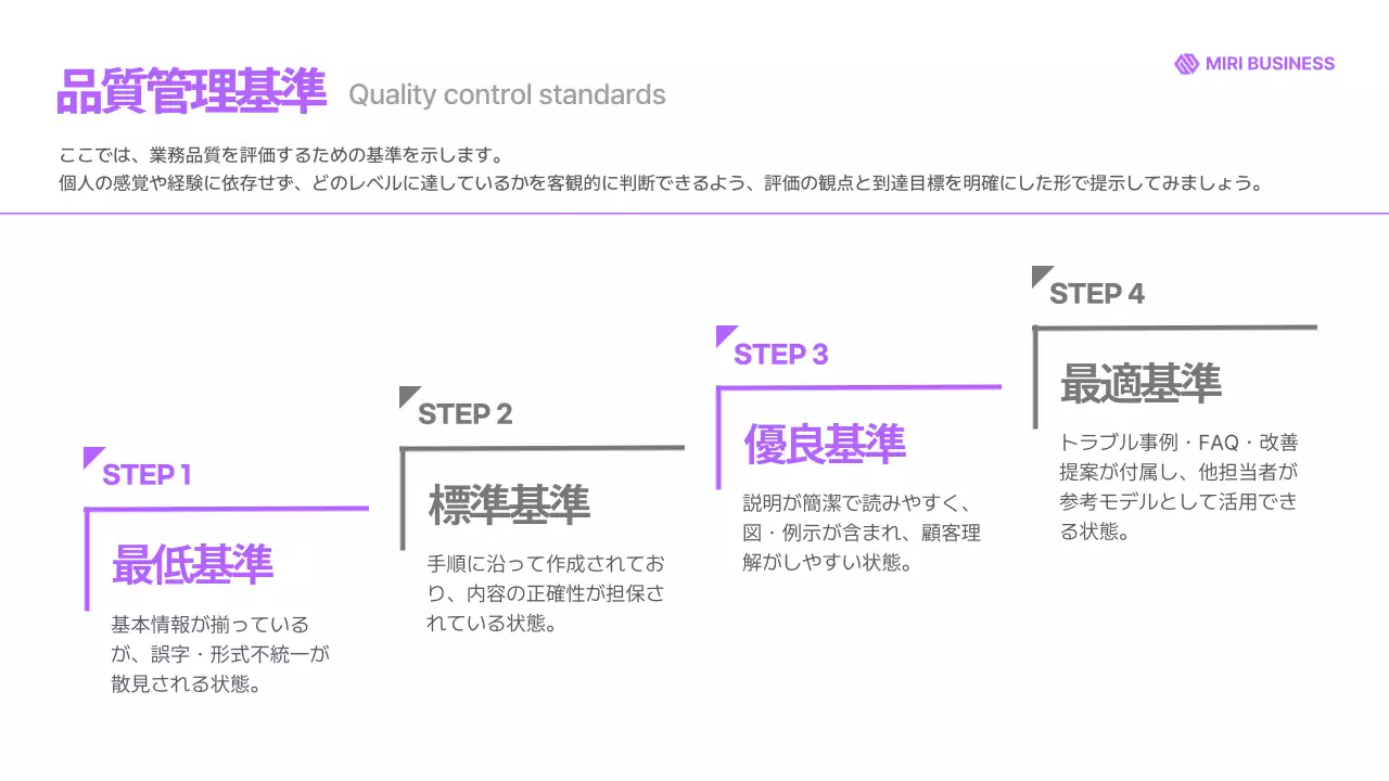 紫 モダン ビジネス ドキュメント