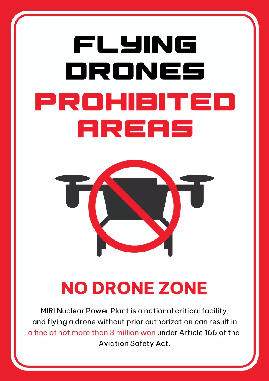 thông báo máy bay không người lái màu đỏ đậm