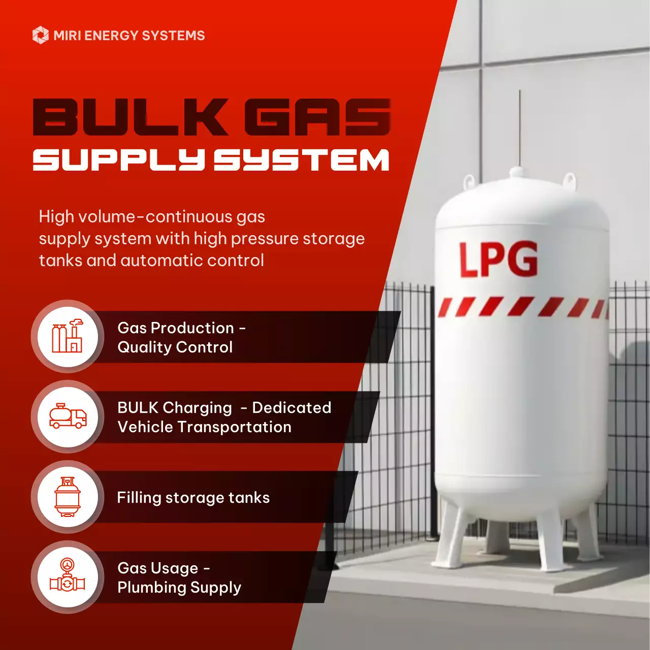 promoção de gás moderno vermelho