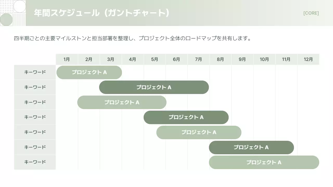 グリーン シンプル ビジネス 提案書