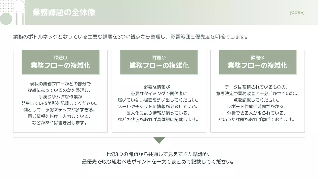 グリーン シンプル ビジネス 提案書