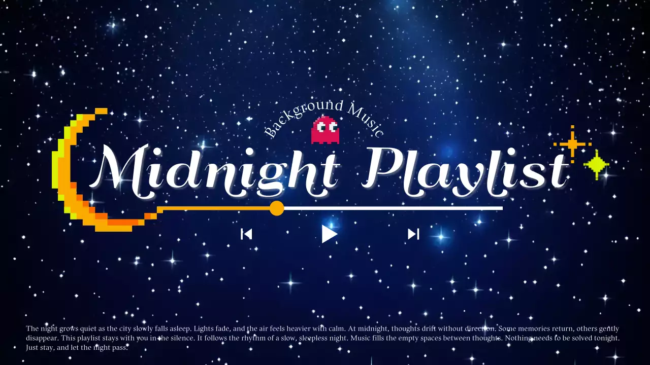 남색 귀여운 음악 플레이 리스트