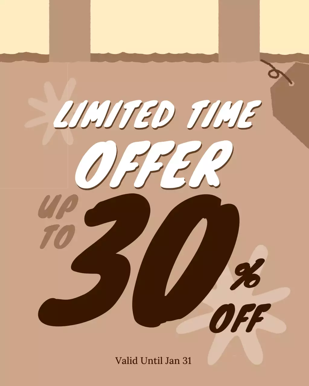 promosi penjualan retro cokelat